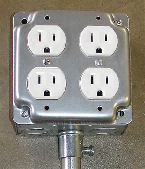 3 x 4 1 2 electrical box|duplex receptacle outlet box.